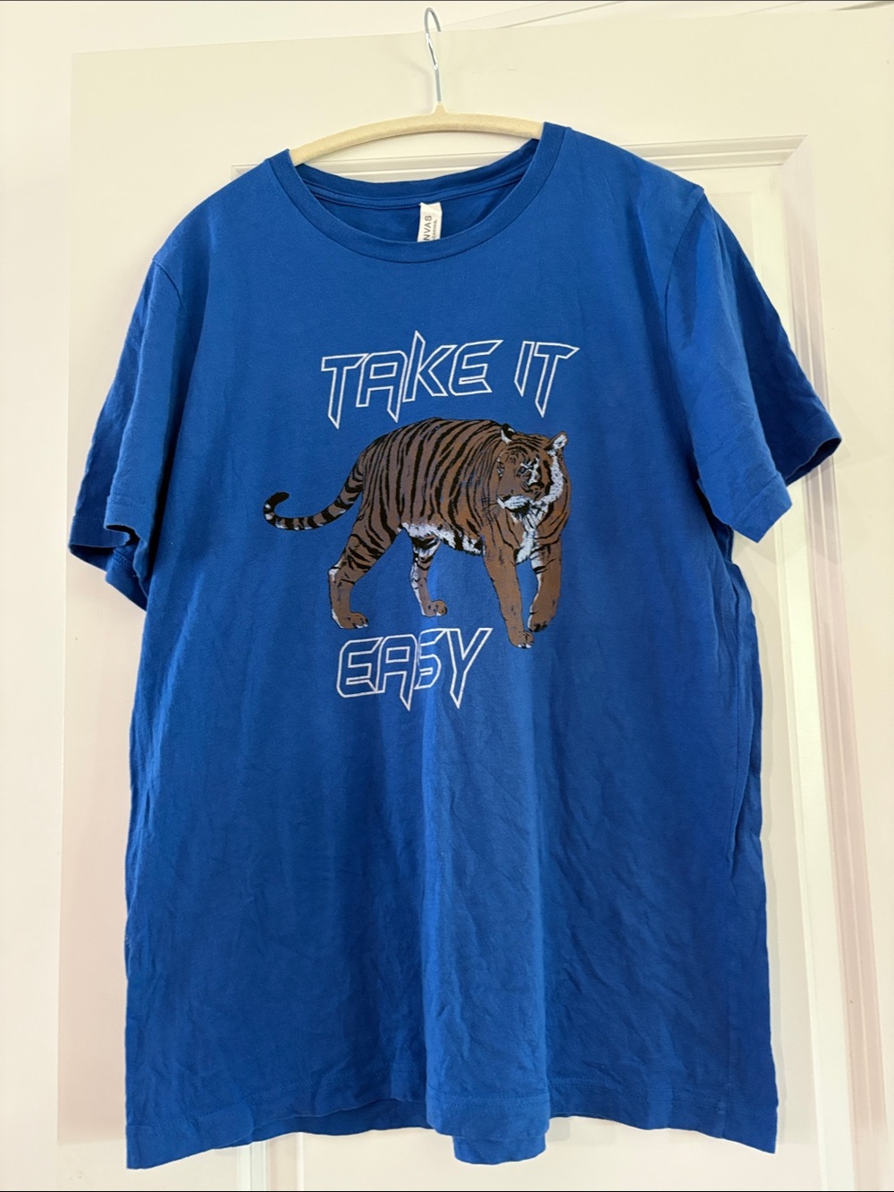 Blue Tiger Graphic Tee - "Take It Easy"